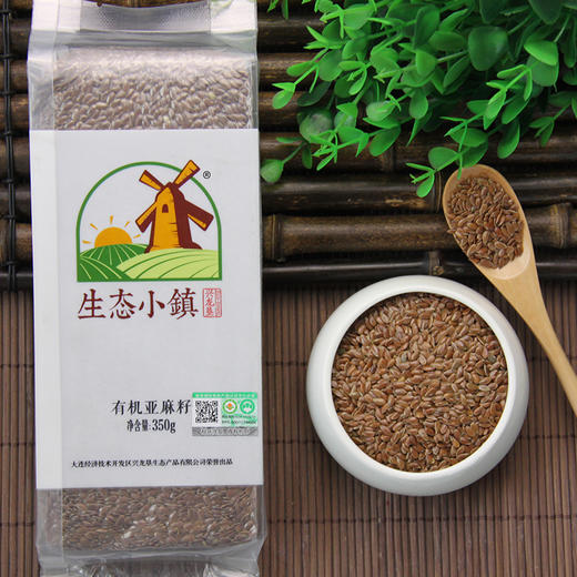 【有机亚麻籽】 可榨油炒熟打粉五谷杂粮粥 商品图1