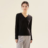 罗蒙秋冬女士V领羊毛衫套头百搭打底针织衫女宽松舒适毛衣内搭上衣女 商品缩略图2