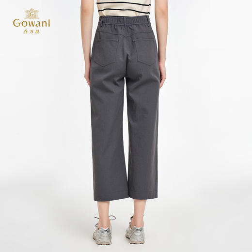 乔万尼新品烟灰色简约大气直筒裤ED2F522 商品图4