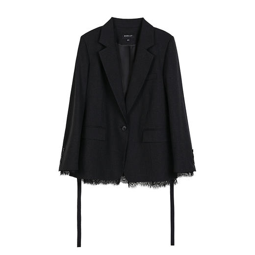 NEELLY纳俪商场同款秋季新款极简随性短外套女百搭高知西装外套N25083W01119 商品图3