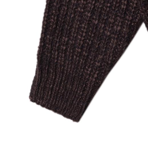 91317SDSA男士秋冬新款痞帅男装美式复古纽扣开衫V领设计师百搭毛衣 商品图3