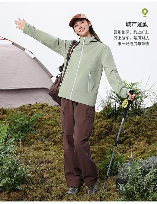 暴雨级防水！情侣透气连帽单层冲锋衣男女款防风防水透气保暖登山外套BSZDL9 商品图7