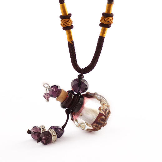 巴洛克香薰精油瓶项链琉璃吊坠闻香瓶项链女配饰送闺蜜简约饰品 商品图5