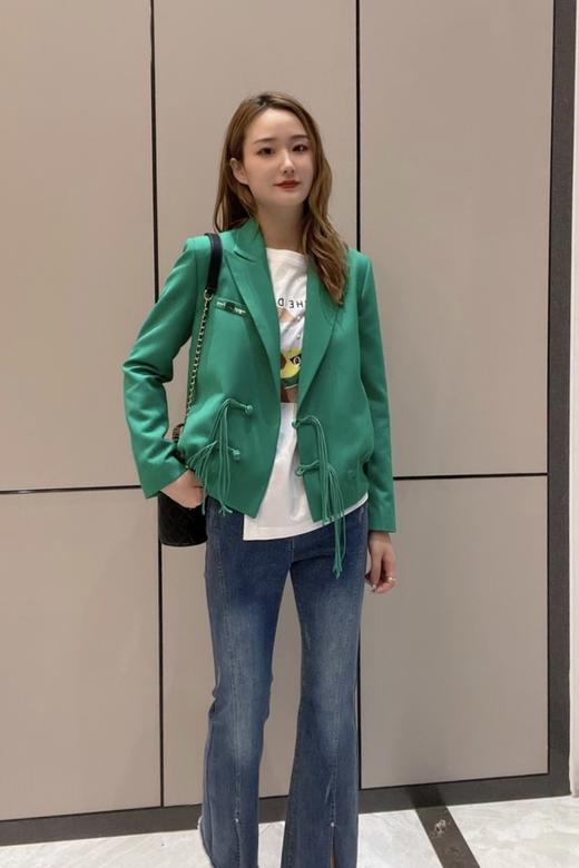 ANSUABEL 绿色中国结西装外套 16753 商品图1