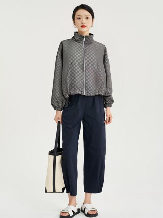 12.12错过没有！清货不退【秋新品】古泥品牌7238提花格子休闲宽松休闲外套-喜出 商品图2