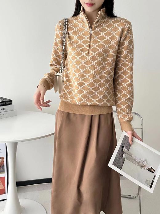 TY465- 赛琳 单排扣提花长袖针织衫 女款(PG*MM)9.16直播款 商品图3