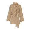 EITIE爱特爱早秋防风立领卡其色宽松2025秋季新款中长款风衣C2504804 商品缩略图5