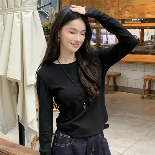 格桑米丝柔棉鱼骨T恤｜贴合人体流线裁剪，上身更显瘦【3-7天发货】 商品图1