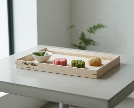 匠恒日本桧木实用托盘底座实木 商品图2