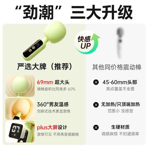 【女用器具】谜姬 劲潮AV棒震动加温【控价产品，先联系负责人沟通，再申请白名单】 商品图2
