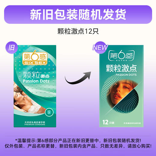 第六感 避孕套颗粒激点螺纹冰火情趣狼牙套安全套男用成人用品情趣用品 颗粒激点 商品图6