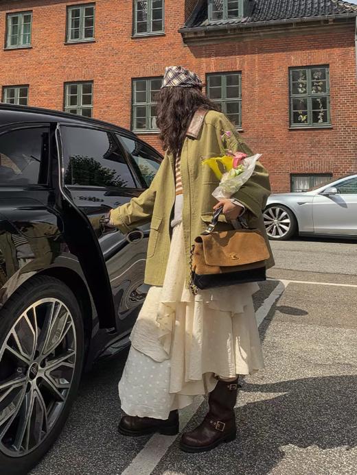 浮生八记/25C108/复古巴恩风工装短外套 商品图4