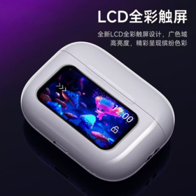 笙观TWS屏显蓝牙耳机 LCD全彩触屏 蓝牙5.4 磁吸霍尔开关 多音效模式 个性化壁纸