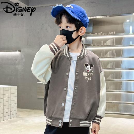迪士尼男童外套春季2025新款儿童棒球服春秋上衣大童夹克男孩春装 商品图3