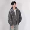 DRONKOO 2025 连帽前竖拉链装饰隐藏口袋洗水微阔中厚夹克 商品缩略图2
