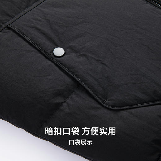 含90%鸭绒绒子含量 舒适保暖 时尚百搭羽绒服 商品图8