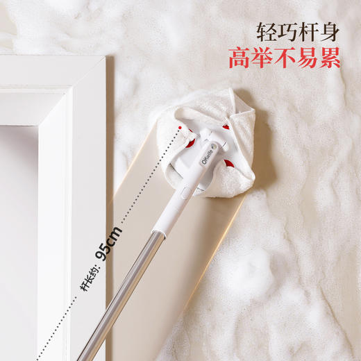 好媳妇洗脸巾拖把一次性家用懒人夹布拖把清洁专用迷你静电除尘三角小拖把 商品图3