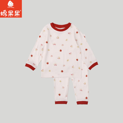 棉果果冬季新品莫代尔牛奶纤维80-130码柔软顺滑新年套头套装M501302425657 商品图1