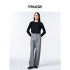VIMAGE纬漫纪圆领简约时尚保暖2025秋季新款羊毛针织衫V2401107 商品缩略图0