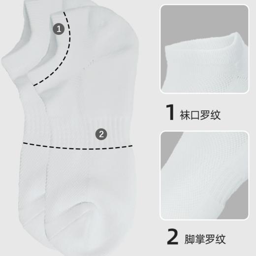 SUKENO夏季网眼透气男袜毛巾袜吸汗短袜 商品图2