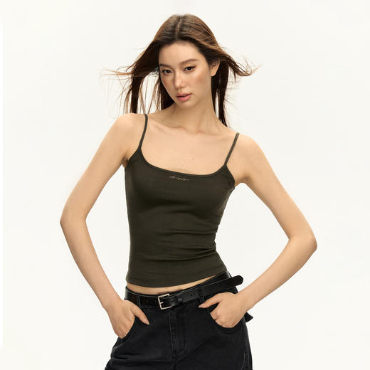 Ariseism 美式复古修身黄色吊带背心女2025夏季新款辣妹外穿上衣 商品图2