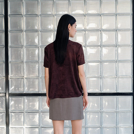 NEELLY纳俪商场同款秋新款时尚字母印花短袖T恤女舒适休闲上衣N25082T01088 商品图1