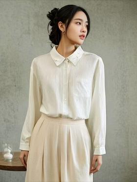 11.11直降到底！！【秋新品】古泥品牌7772（微脏）精致款黏胶纤维➕棉衬衫-喜出