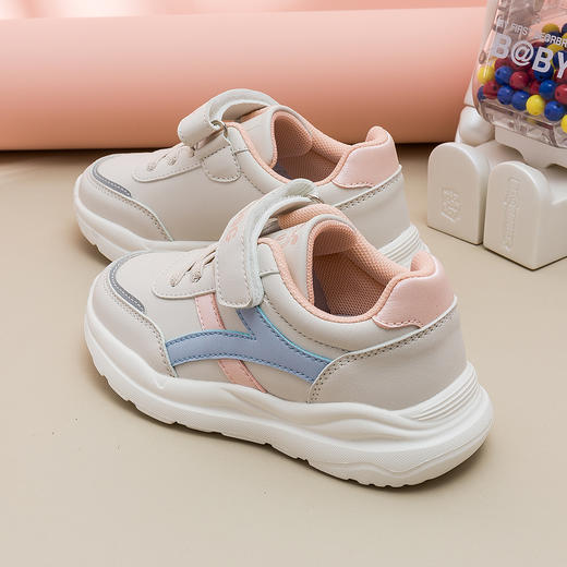 巴布豆童鞋男女童运动鞋秋冬季皮面童鞋中大童跑步鞋26-37 商品图5