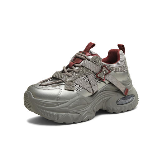 【云粉节】BF楼天美意2025冬新款厚底时尚水钻休闲鞋女老爹鞋BM181DM5吊牌价899活动价499 商品图2