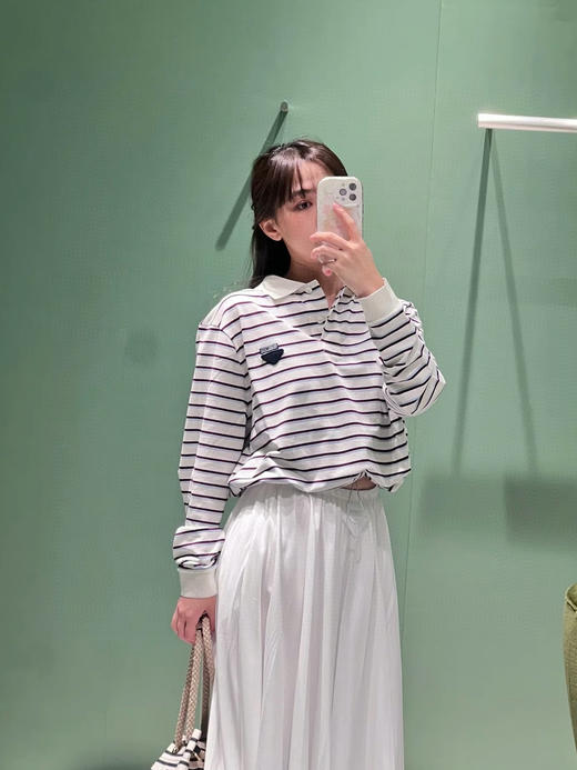 TY464- 普拉达 25新款条纹翻领polo衫(PG*MM)9.16直播款 商品图1