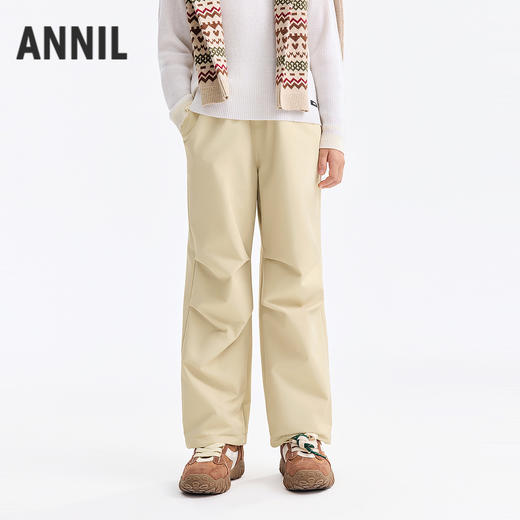 女童全腰梭织夹裤冬季新款安奈儿童装EG546600 商品图1