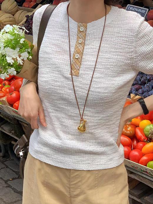 浮生八记/25C143/“剑桥图书馆”英式复古针织打底衫 商品图4