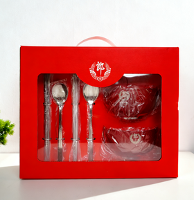 【精美碗套餐具】吉祥不锈钢餐具套装