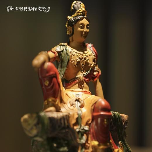 辽代木雕水月观音冰箱贴桌面摆件树脂材质精美文创礼品 商品图0