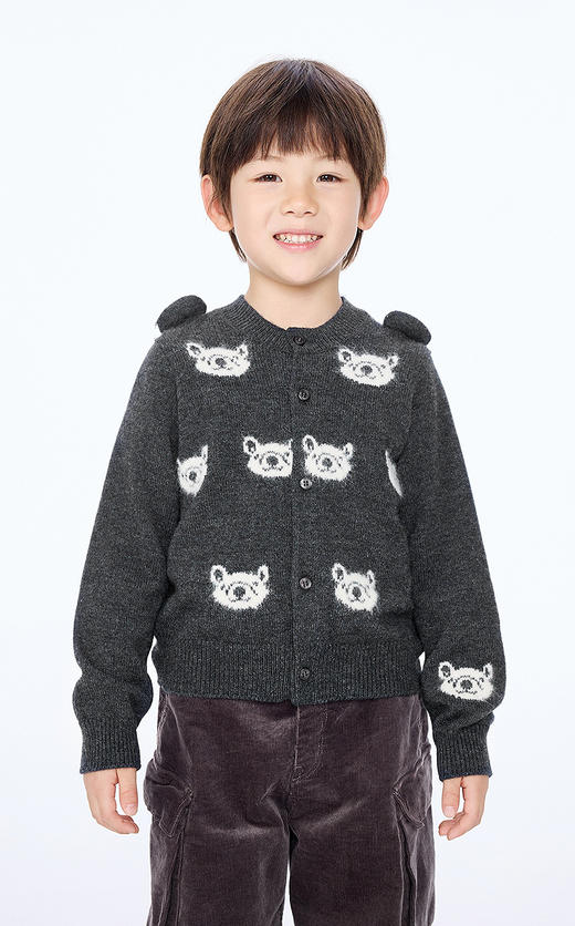 Jnby   25冬款  短款开襟毛衫  1P0312730 商品图2