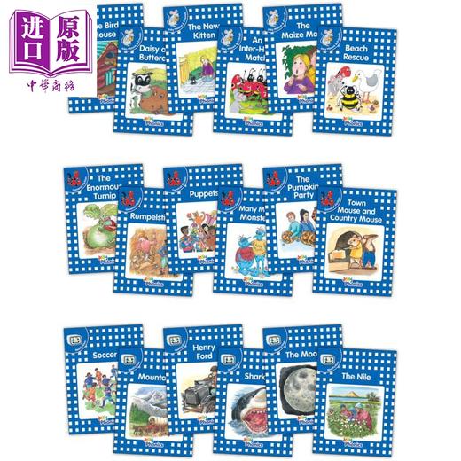 【中商原版】Jolly Phonics Readers Level 4 Complete Set 快乐自然拼读读物蓝色等级18本套装 4级 英文原版英语分级读物 商品图0