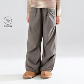 笛莎Deesha 童装女童裤子2025冬新款女童秋冬加绒工装裤