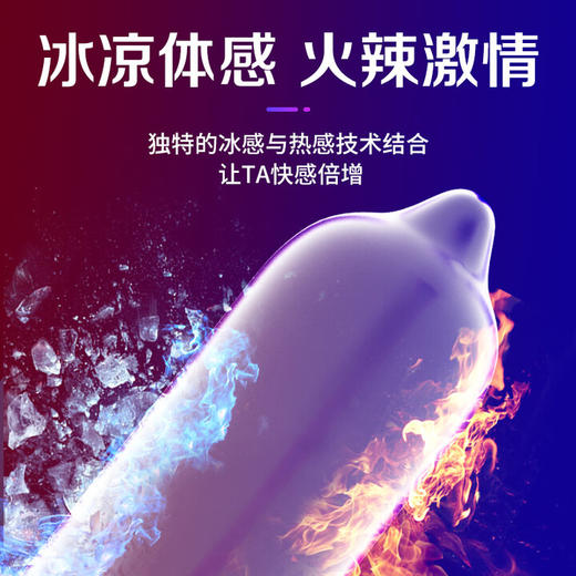 第六感 避孕套 安全套冰火一体24只 两重天超薄超滑 男女 成人情趣用品 商品图2