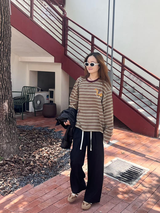 2509302   M抽绳高腰及地阔腿裤 商品图7