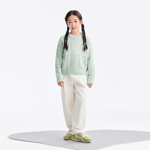 女童梭织夹裤冬季新款安奈儿童装EG546602 商品图3