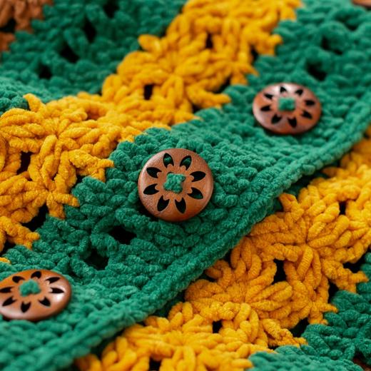 苏苏姐家芒趣条纹背心手工diy编织钩针毛线团自制背心材料包 商品图3