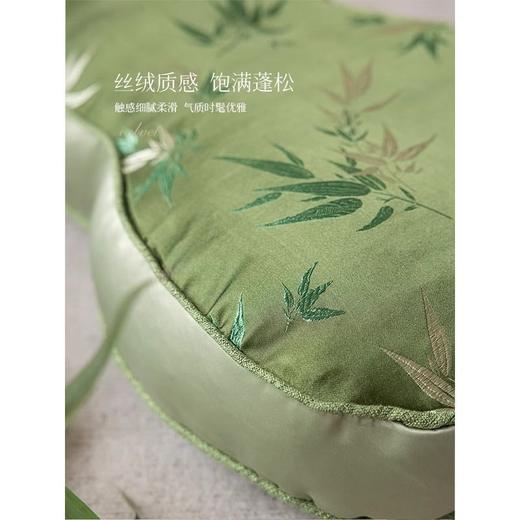 立体中古风抱枕古典抱枕绿色草木印花创新中式异形靠垫葫芦轻奢 商品图5
