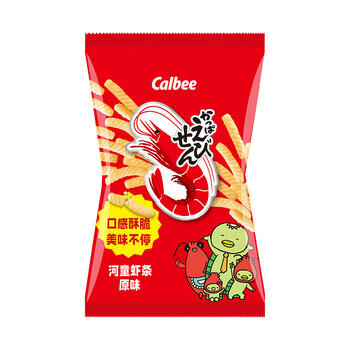 卡乐比（Calbee）虾条 原味90g*2 泰国进口 办公室解馋小吃 休闲零食膨化食 商品图1