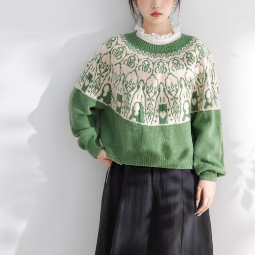 苏苏姐家蒙娜丽莎育克毛衣手工diy编织套头毛线团棒针自制材料包 商品图1