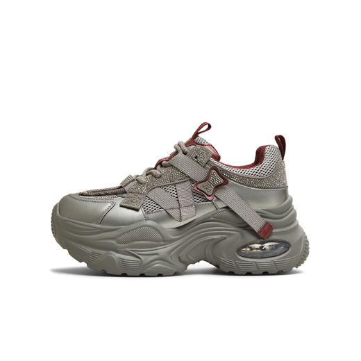 【云粉节】BF楼天美意2025冬新款厚底时尚水钻休闲鞋女老爹鞋BM181DM5吊牌价899活动价499 商品图3