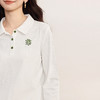 【09/17新品】熙世界小雏菊绣花POLO领T恤女长袖通勤休闲正肩上衣2025秋季新款 商品缩略图4