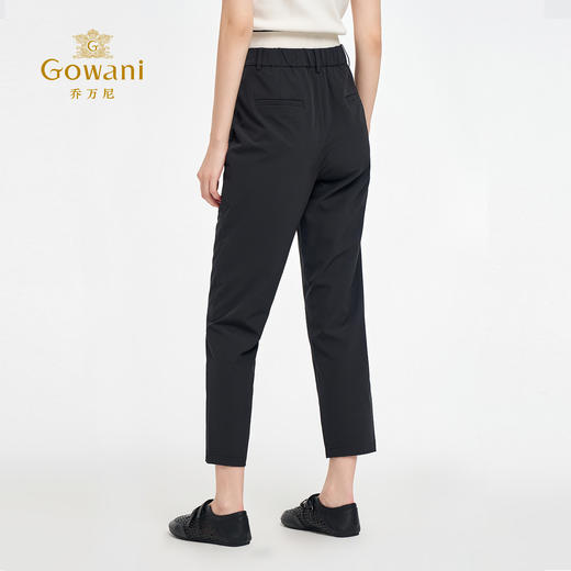 乔万尼新品显瘦弹力哈伦裤显瘦橡筋腰烟管裤ED2F541 商品图4