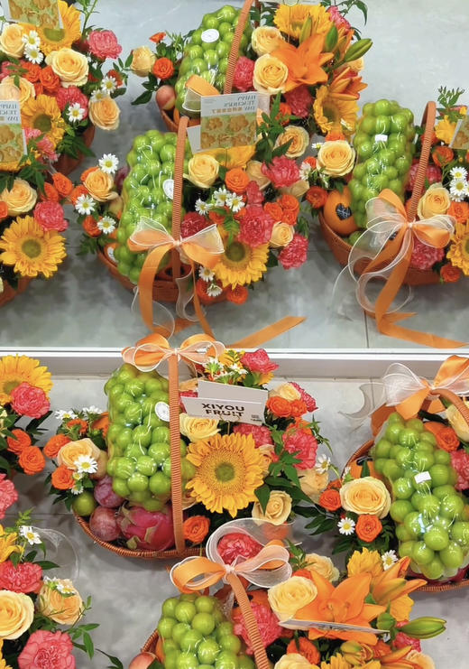 鲜花水果篮（橙色系）定金 商品图1