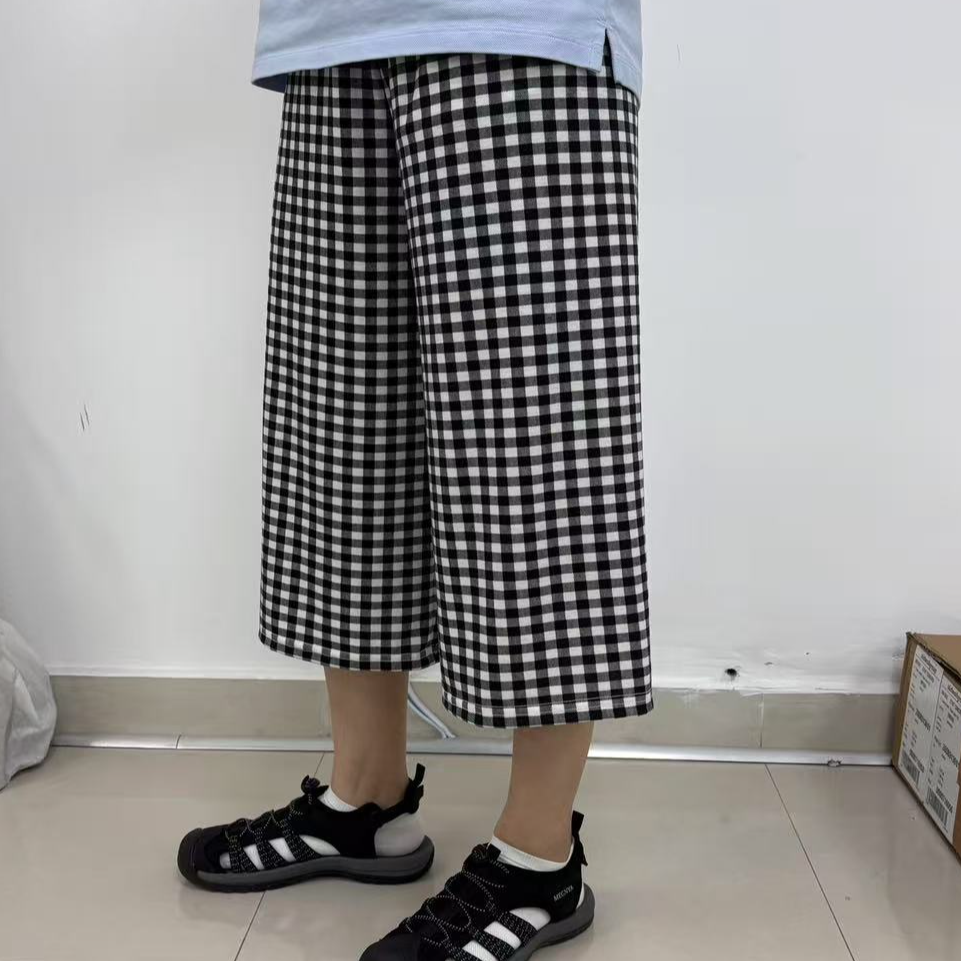 SUKENO夏季凉快柔软亲肤印花裤子家居裤睡裤