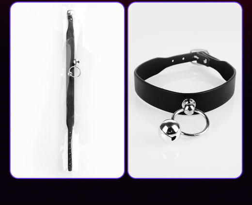 【情趣用品】谜姬铃铛项圈牵引链束缚情趣调情另类玩具SM 商品图3